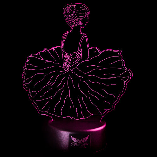 Mad Ally Phoebe Ballerina Colour Changing 3D LED Light alternate view