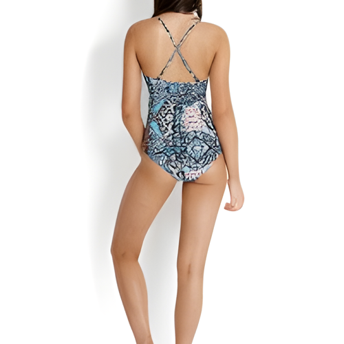 Seafolly Kashmir Wrap Front Maillot Limited Stock alternate view
