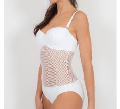 Seafolly Net Effect D Cup Bustier Maillot Limited Stock
