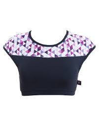 Energetiks Ashi Cap Sleeve Cropped Top Front
