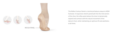 MDM Adult Elemental Reflex Leather Ballet Shoes image 3