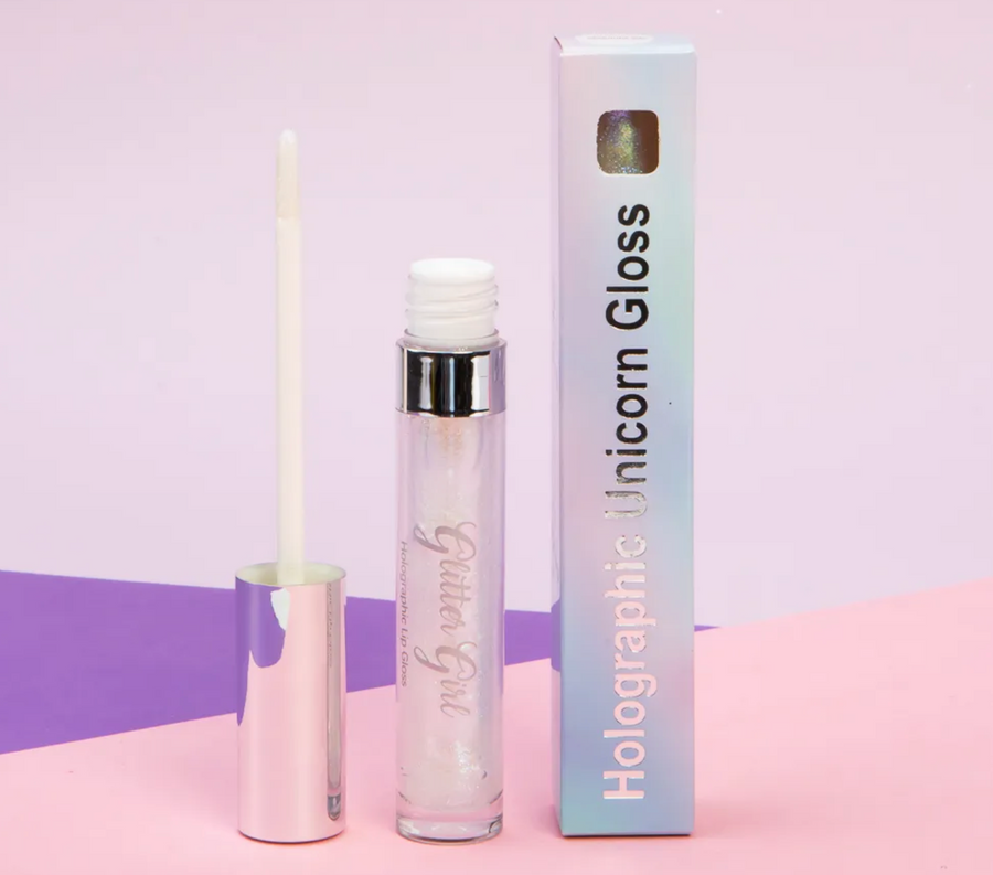 Glitter Girl Glitter Lips Holographic Unicorn Lip Gloss