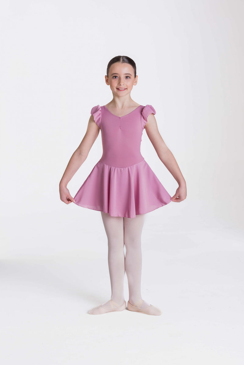 Studio 7 Childs Cap Sleeve Chiffon Dress — Modern Body Dancewear Australia