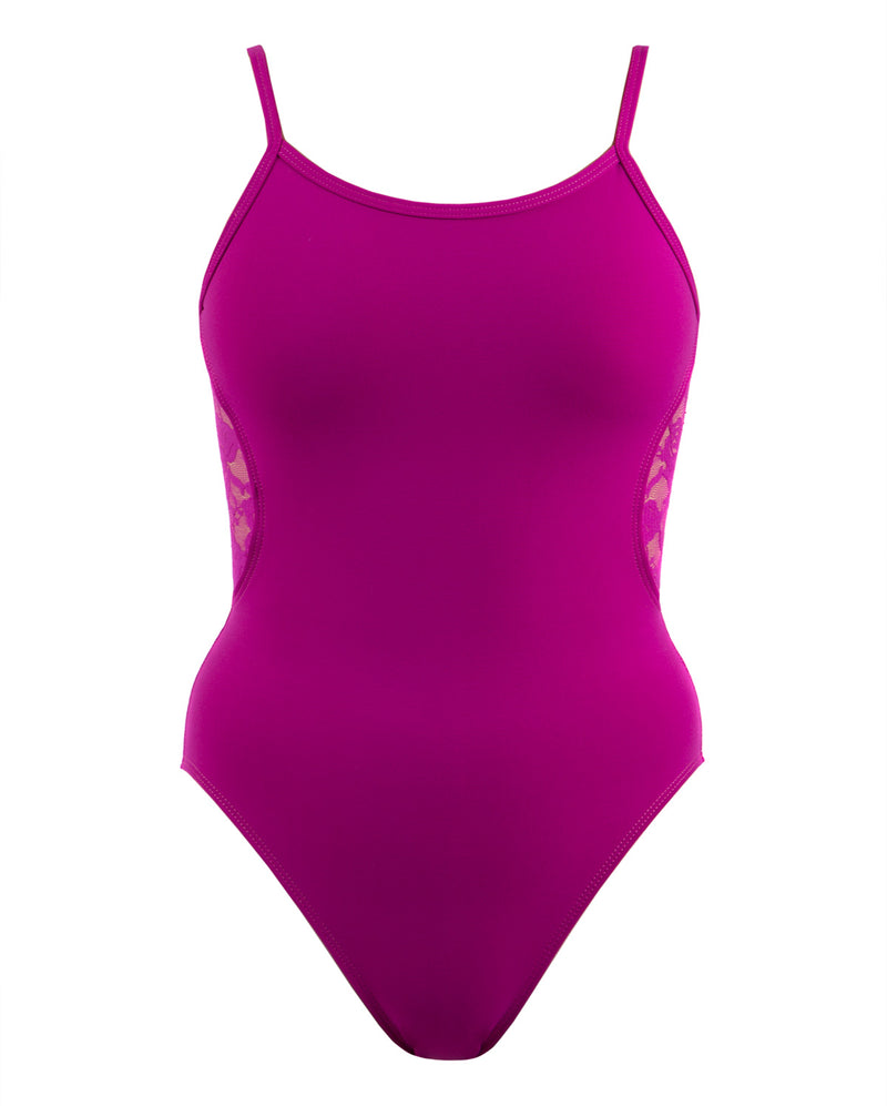 Energetiks Magenta Lace Back Camisole Limited Stock — Modern Body Dancewear Australia