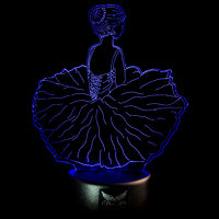 Mad Ally Phoebe Ballerina Colour Changing 3D LED Light — Modern Body Dancewear Australia