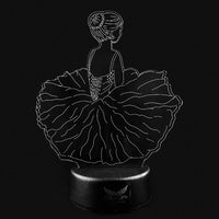 Mad Ally Phoebe Ballerina Colour Changing 3D LED Light image 4