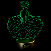 Mad Ally Phoebe Ballerina Colour Changing 3D LED Light image 3