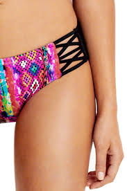 Seafolly Mexican Summer Lattice Hipster Bikini Set alternate view